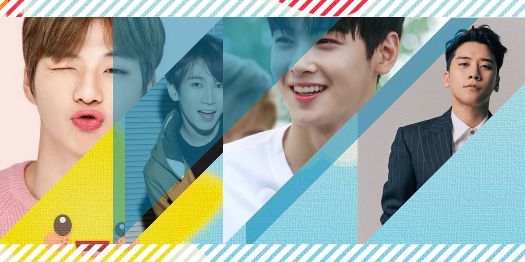 Ranking idols Kang Daniel Eun Woo Seungri Eunkwang